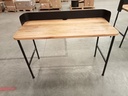 Bureau noir métal et bois